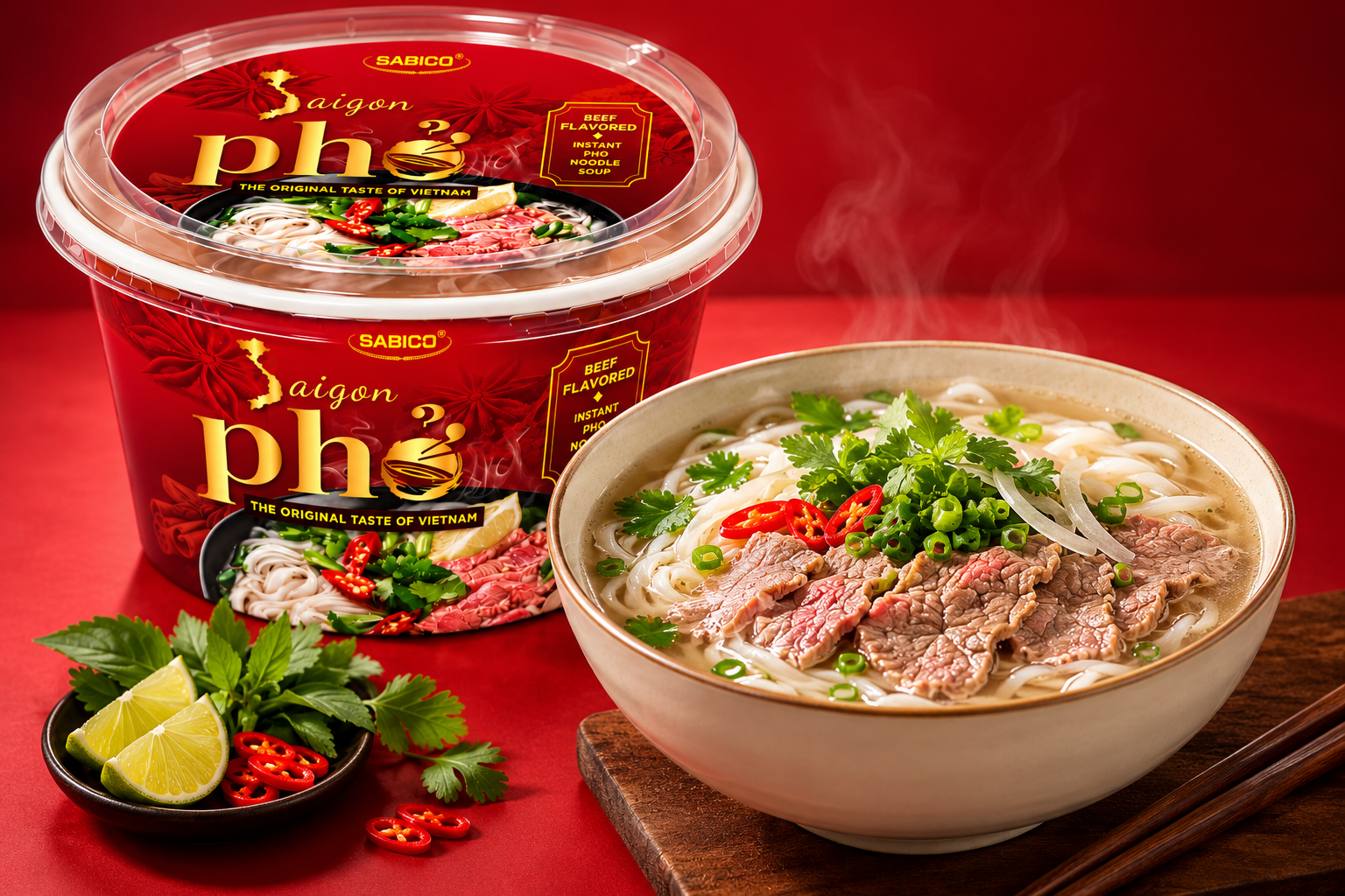 Beef Phở (Pack of 9 Bowls)
